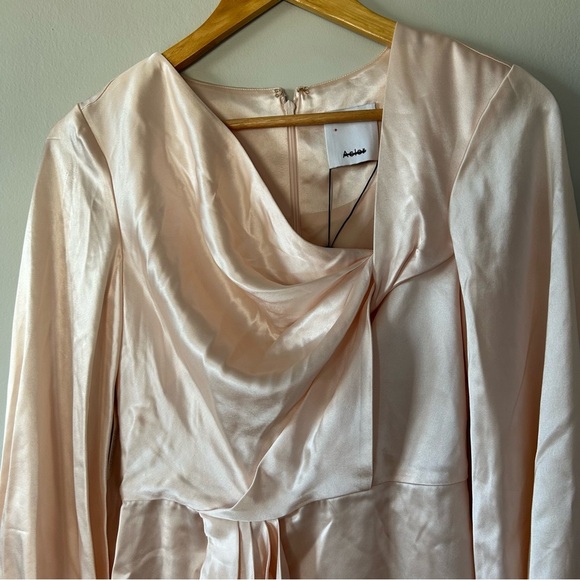 Acler Exton Mini Dress in Pearl Pink NEW Size 4 - Picture 6 of 13